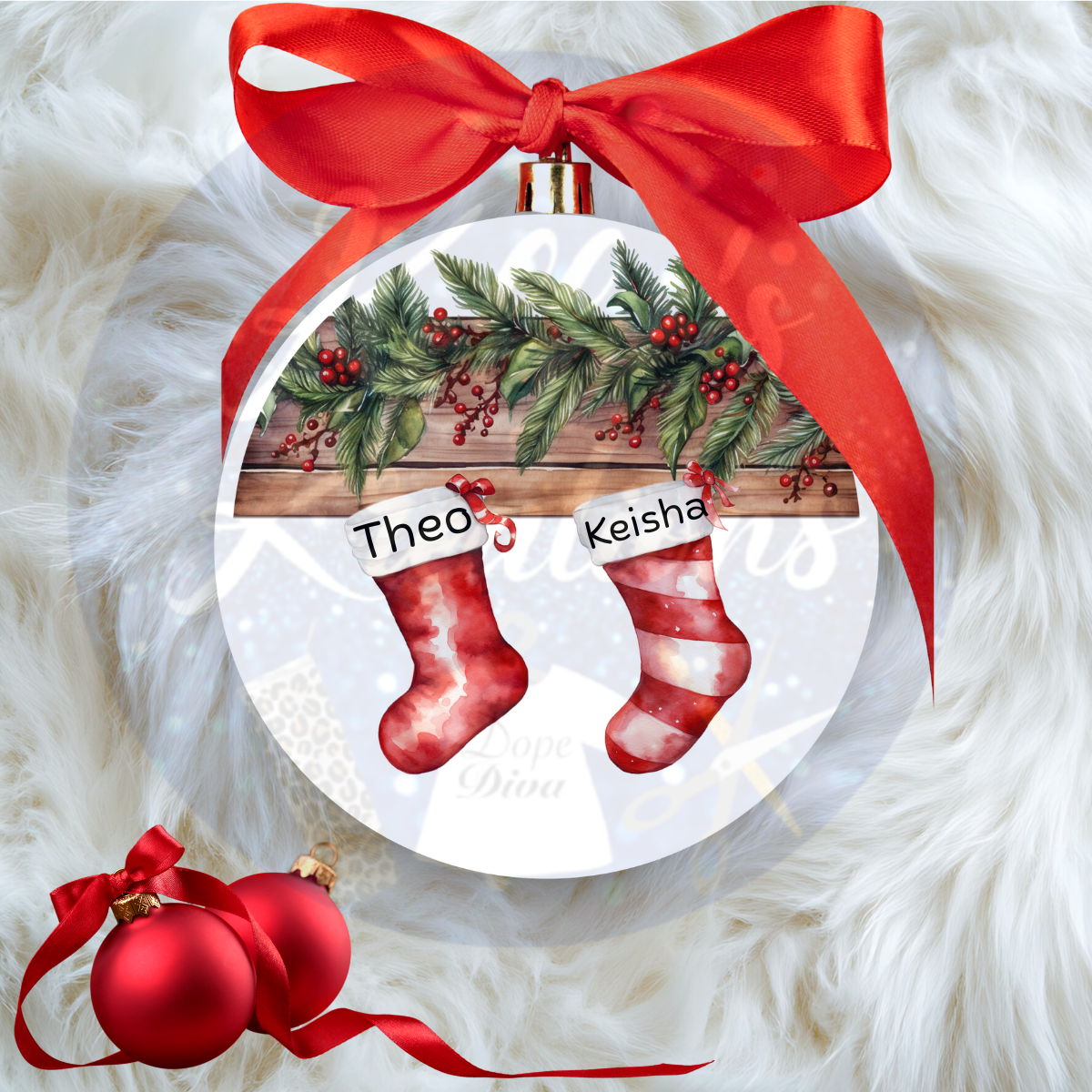 Custom Family Christmas Ornament