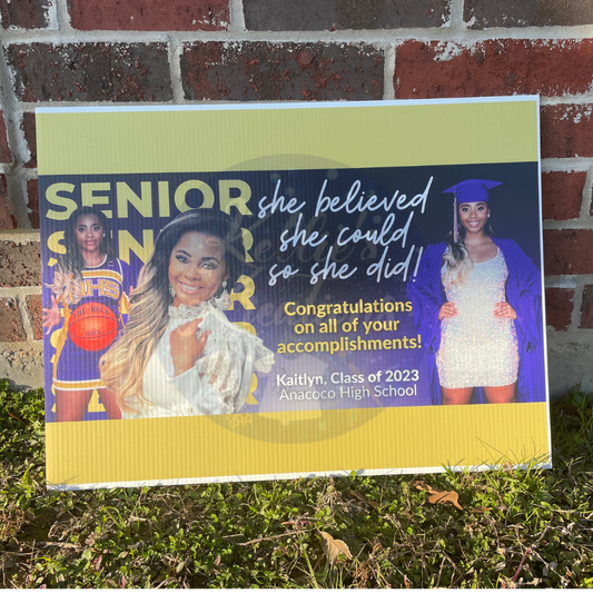 Graduation Yard Sign