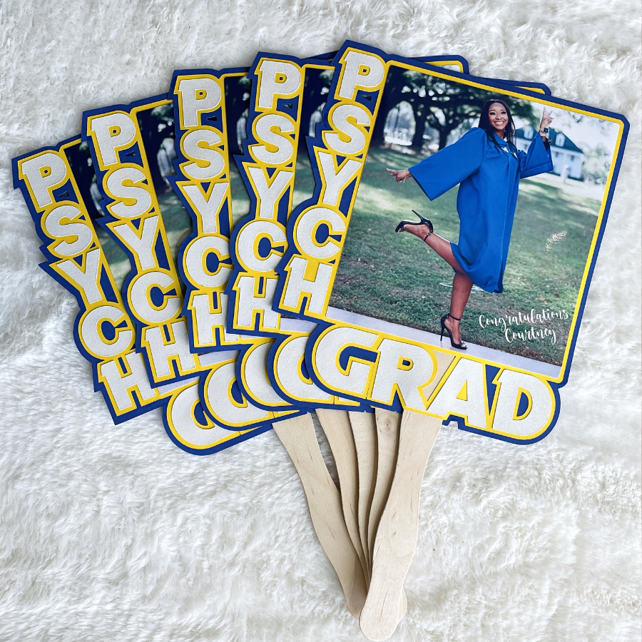 Graduation Fans (5) - Cardstock