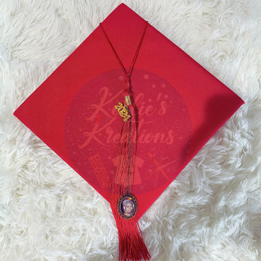 Memorial Grad Cap Charm