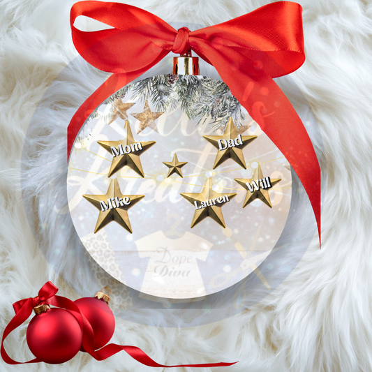 Custom Family Christmas Ornament