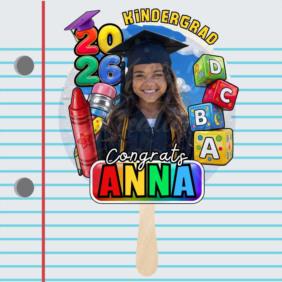 Kindergarten Graduation Fan (5) - Laminate