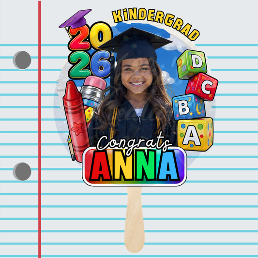 Kindergarten Graduation Fan (5) - Laminate