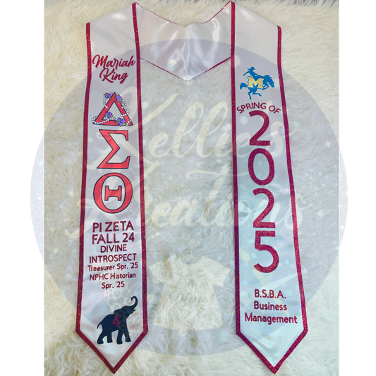 72” Glitter Grad Stole