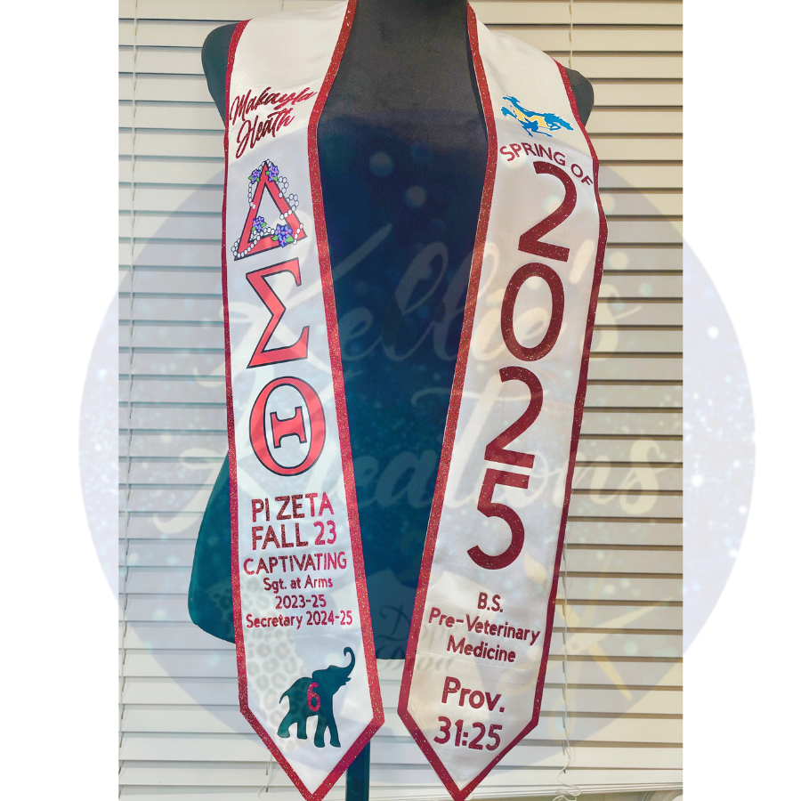 72” Glitter Grad Stole
