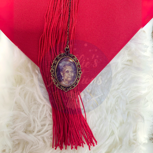 Memorial Grad Cap Charm