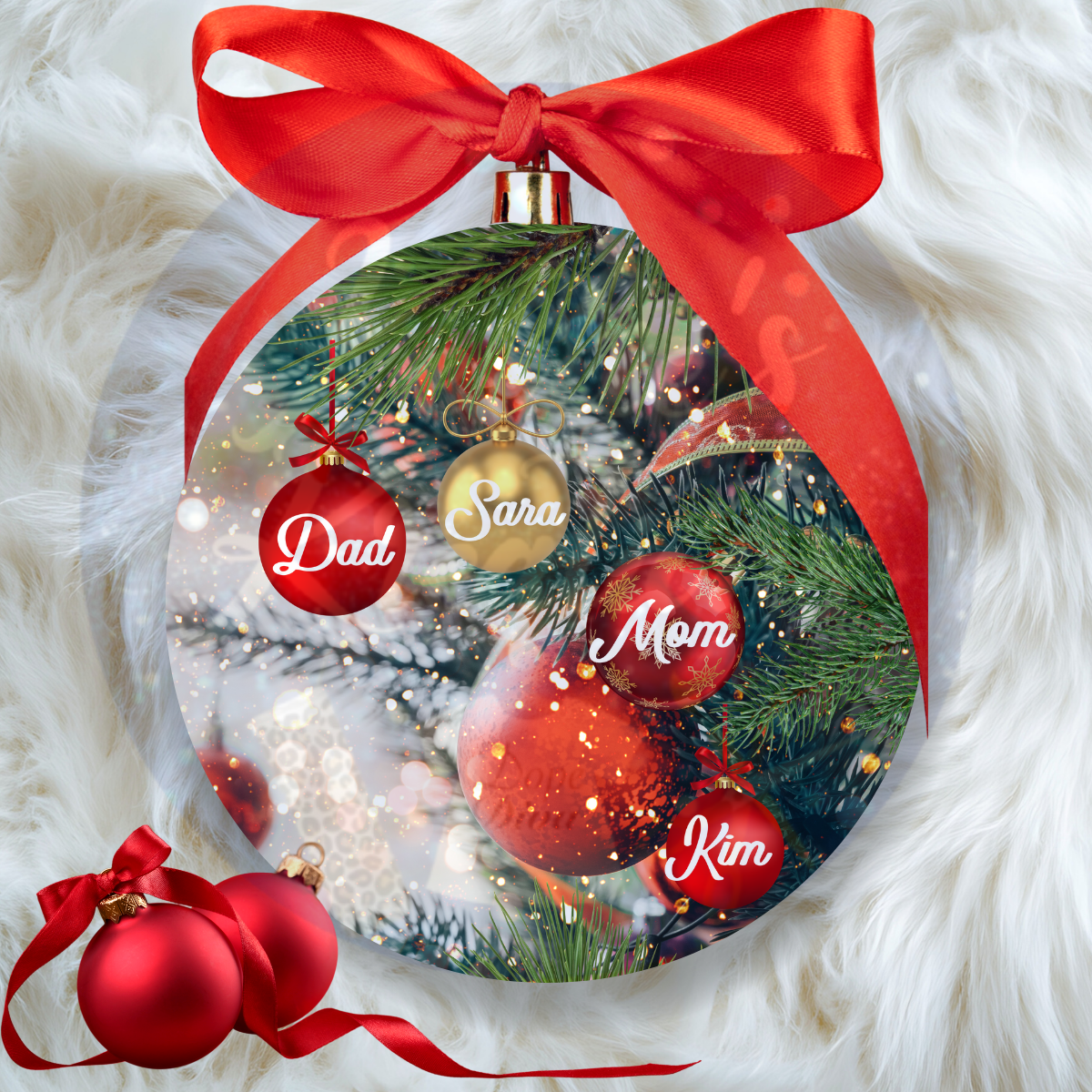Custom Family Christmas Ornament