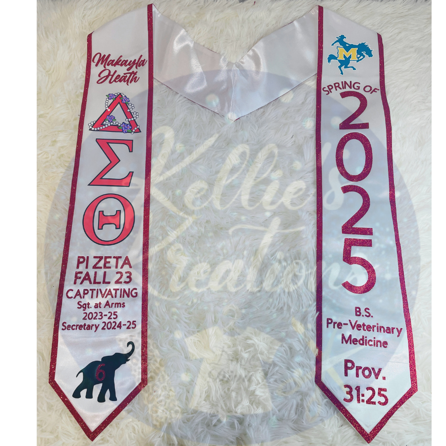72” Glitter Grad Stole