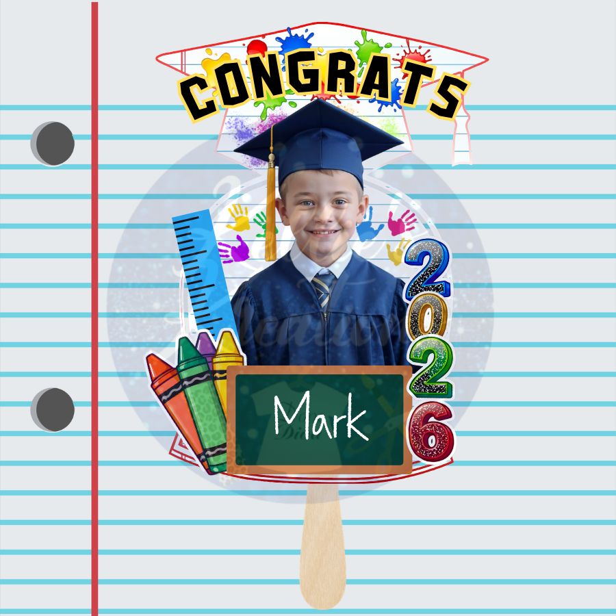Kindergarten Graduation Fan (5) - Laminate