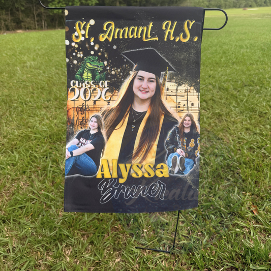 Graduation Garden Flag