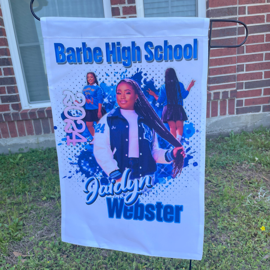 Bandera de jardín de graduación