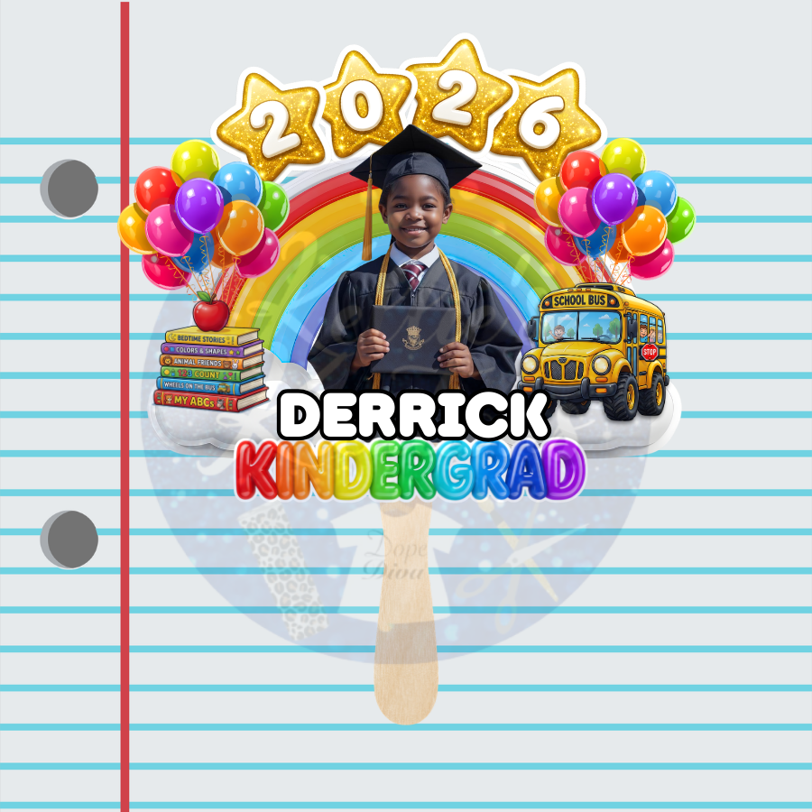 Kindergarten Graduation Fan (5) - Laminate