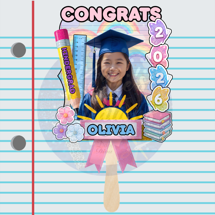 Kindergarten Graduation Fan (5) - Laminate
