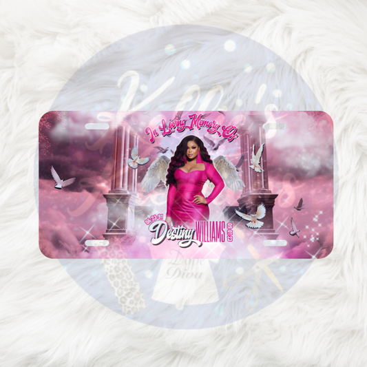 Memorial License Plate